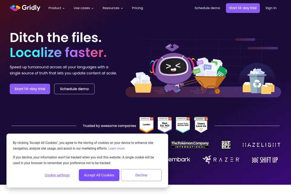 Landing page preview