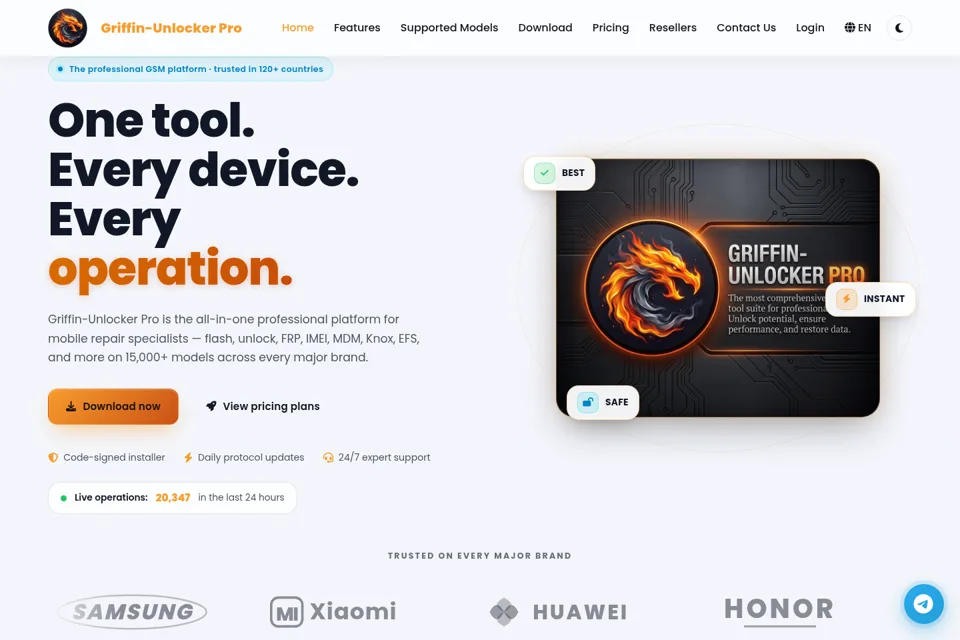 Landing page preview