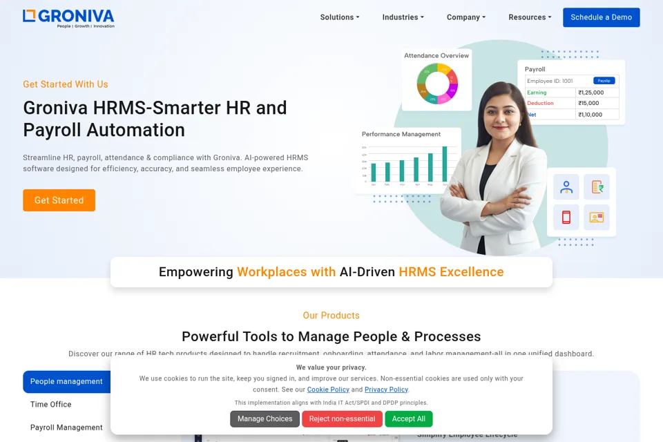 Landing page preview