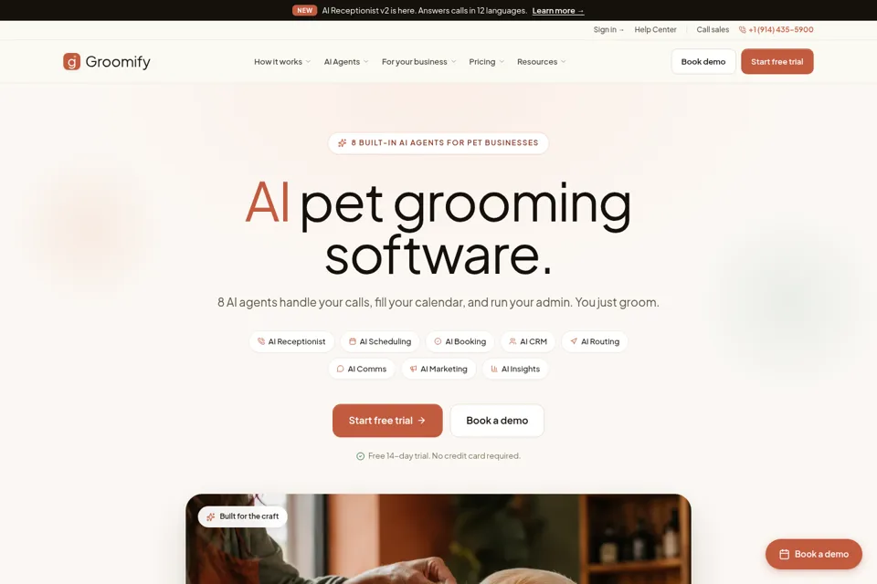 Landing page preview
