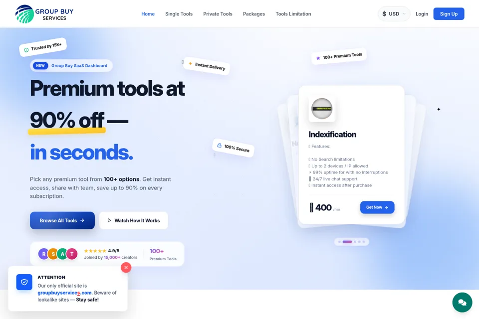 Landing page preview