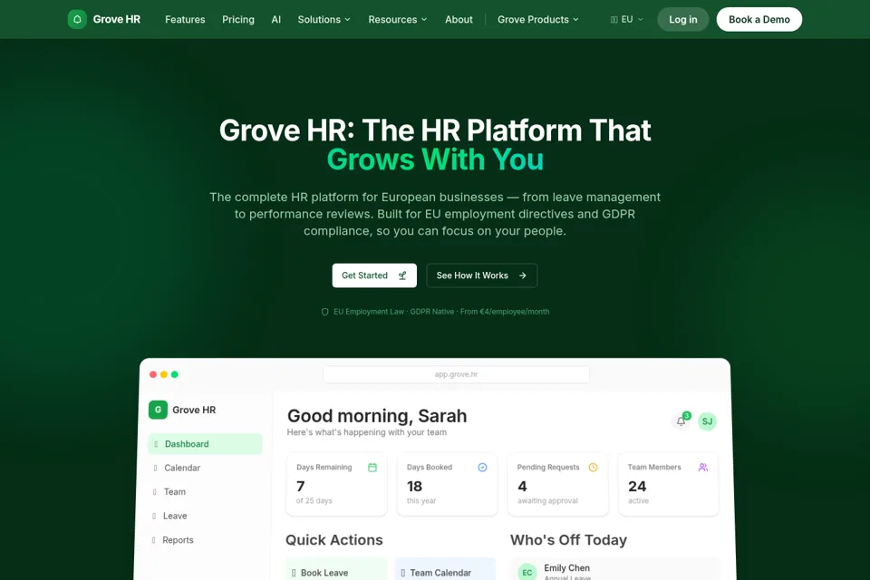 Landing page preview