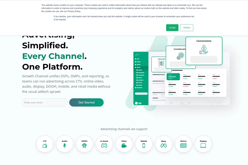 Landing page preview