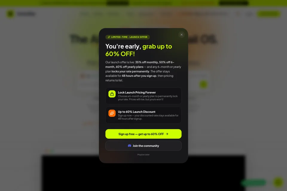 Landing page preview