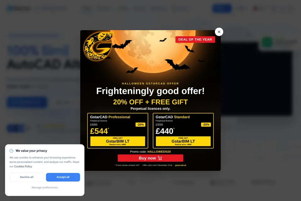 Landing page preview