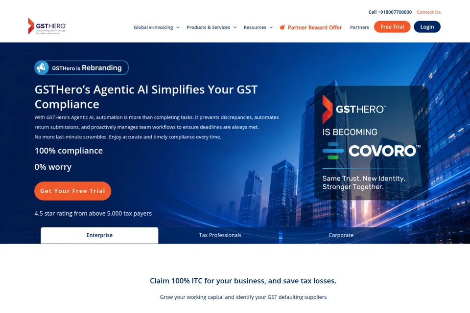 Landing page preview