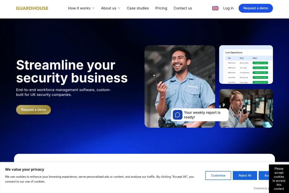 Landing page preview