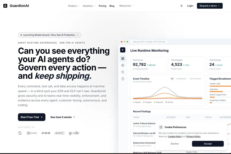 Landing page preview