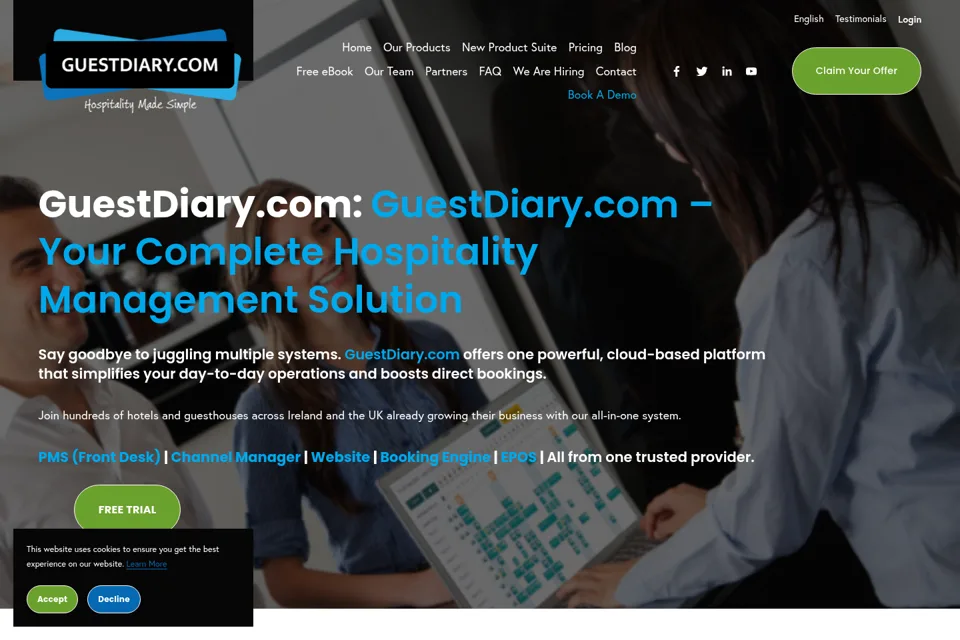 Landing page preview