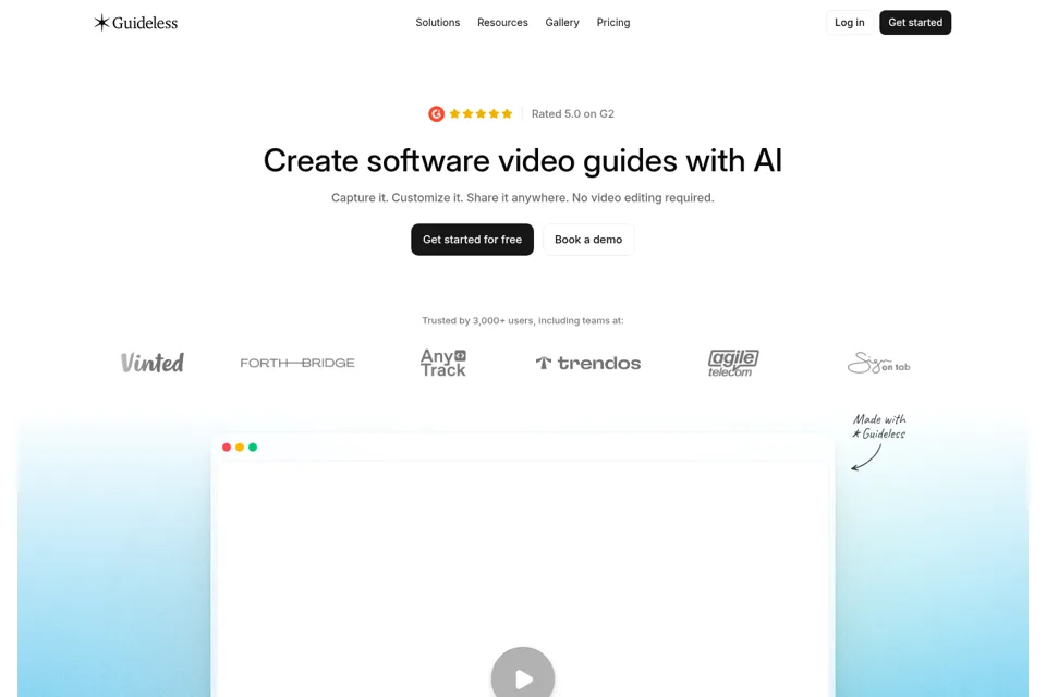 Landing page preview