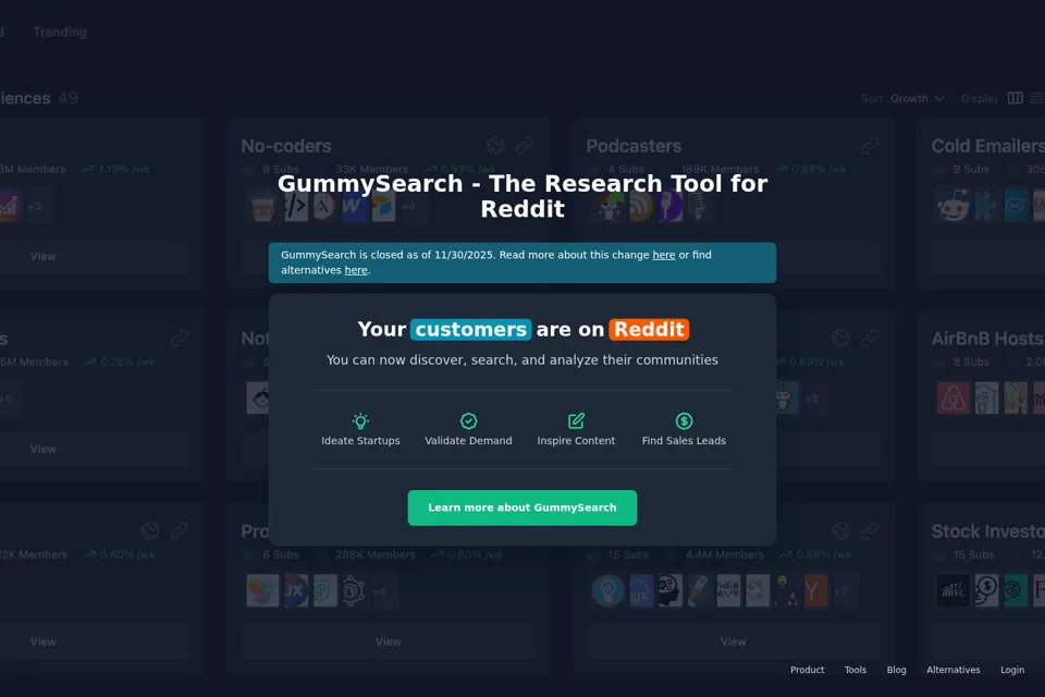 Landing page preview