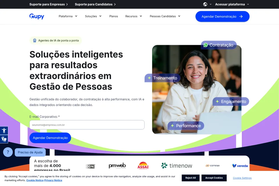 Landing page preview