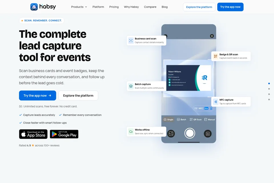 Landing page preview