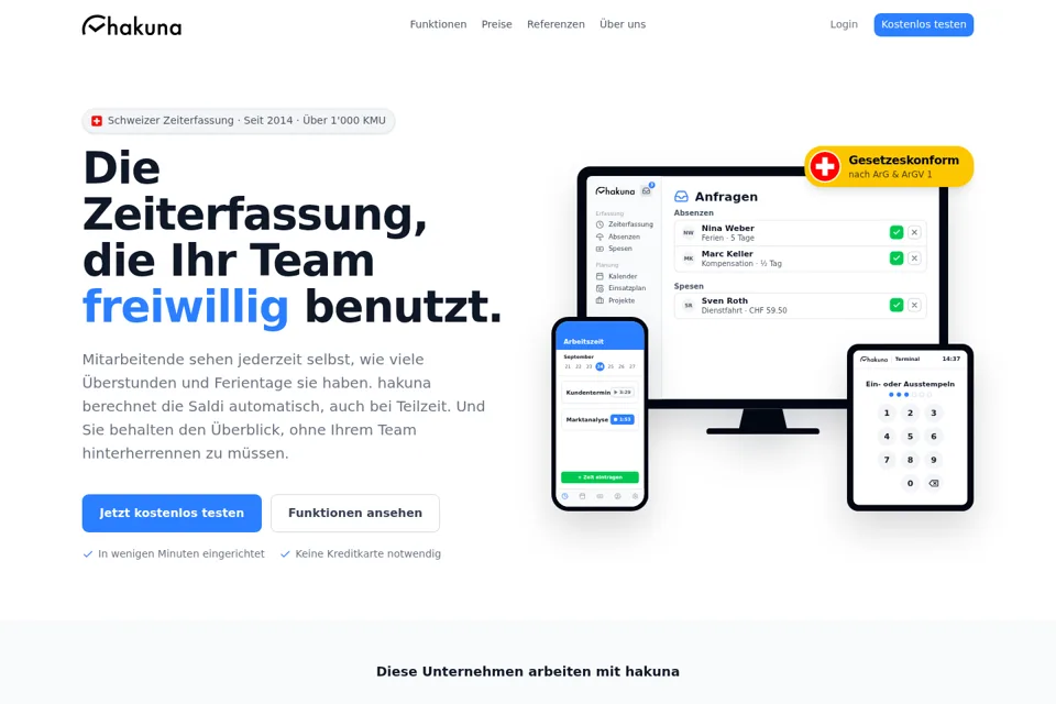 Landing page preview