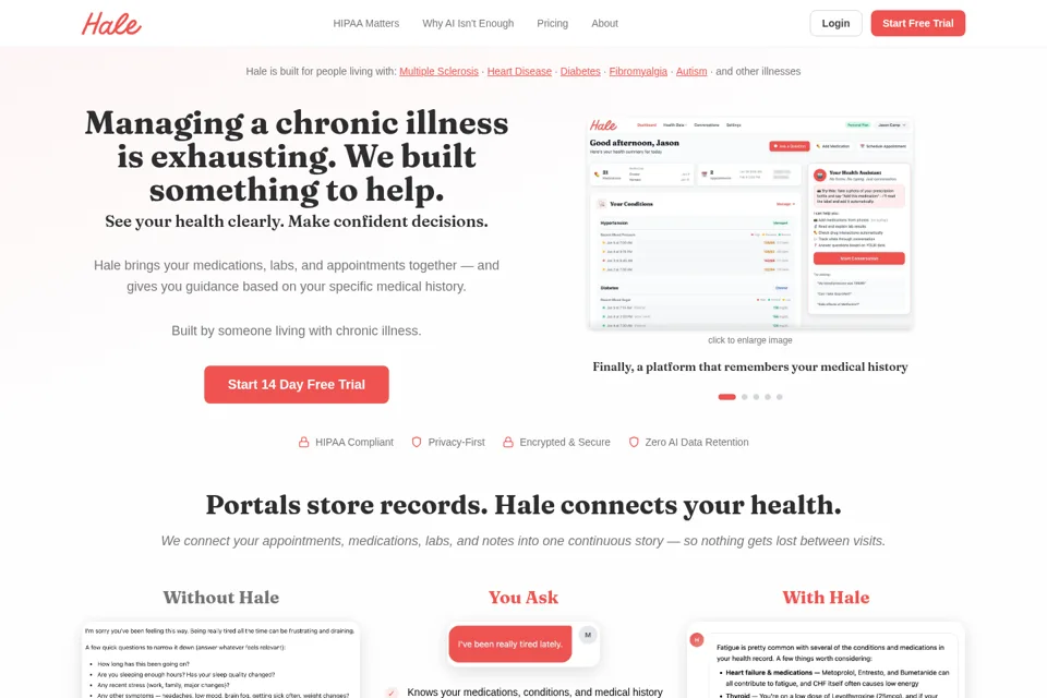 Landing page preview
