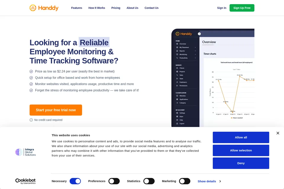Landing page preview