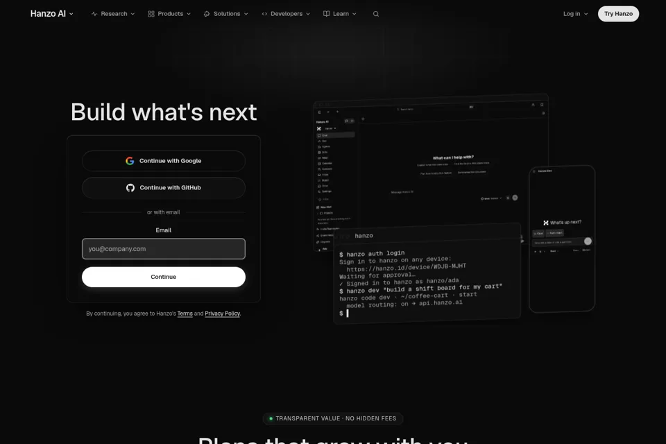 Landing page preview