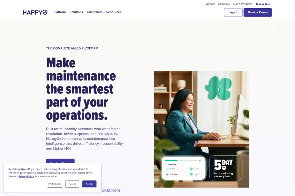 Landing page preview