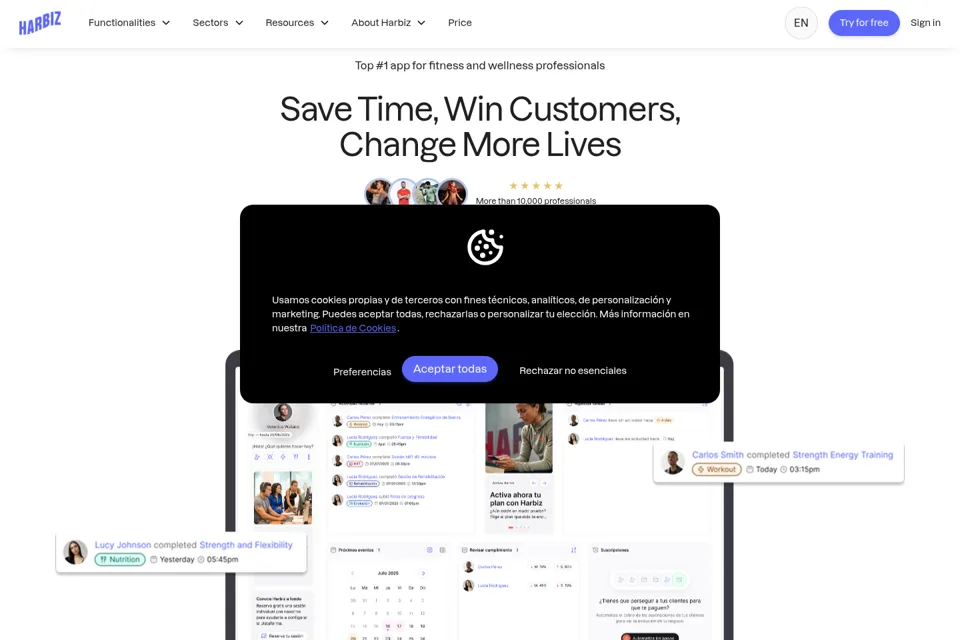 Landing page preview