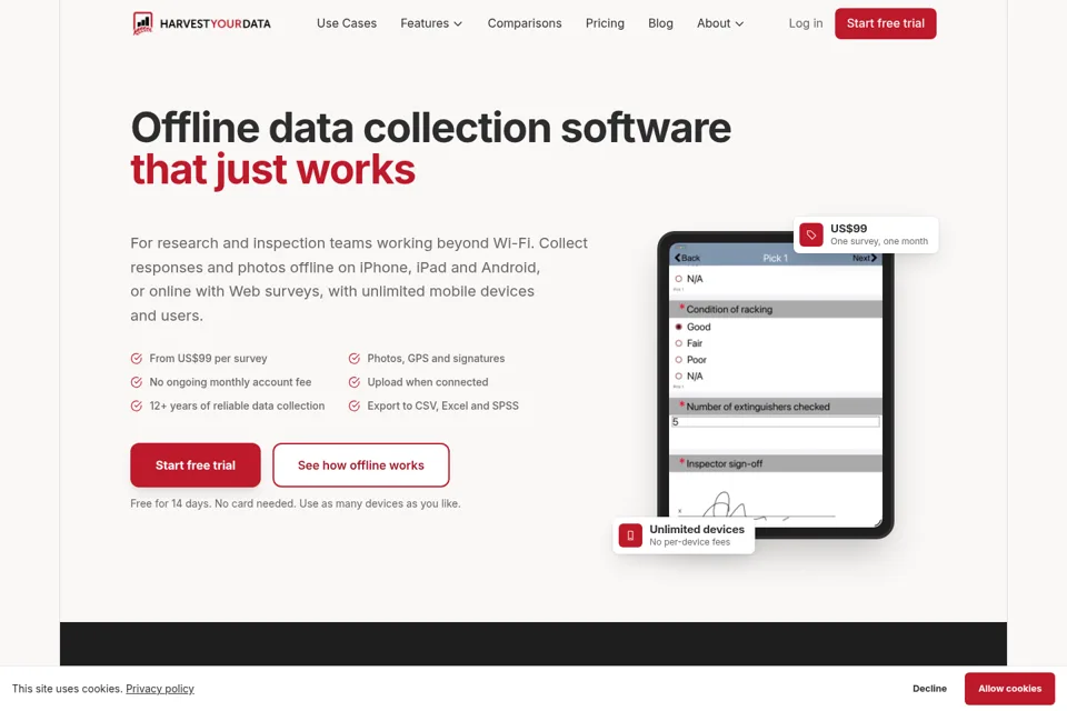 Landing page preview