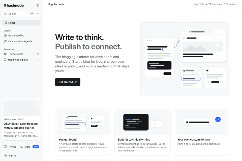 Landing page preview