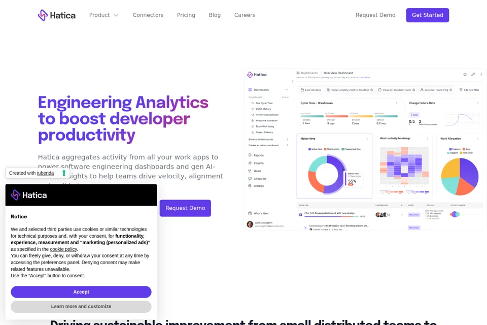 Landing page preview