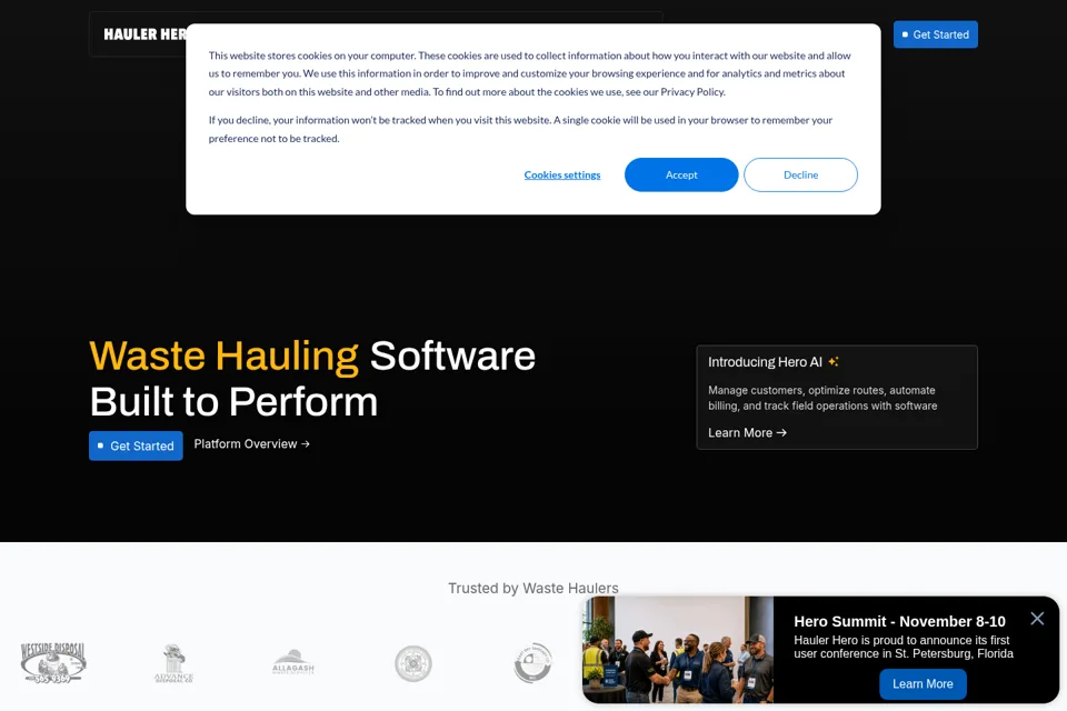 Landing page preview