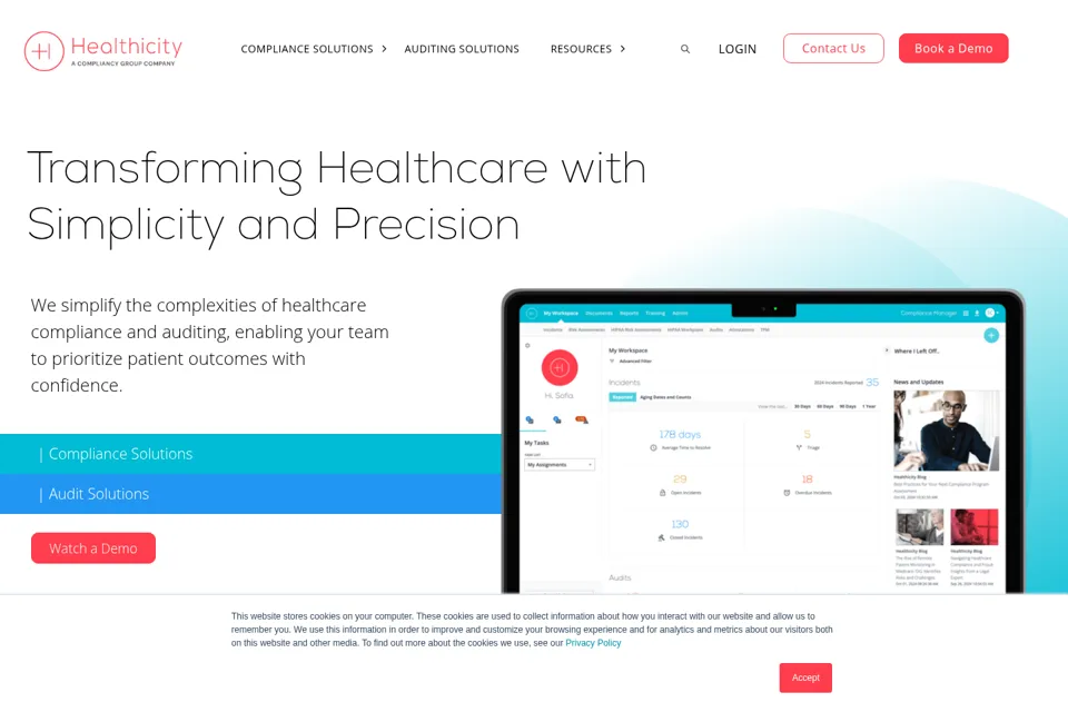 Landing page preview