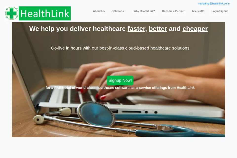 Landing page preview