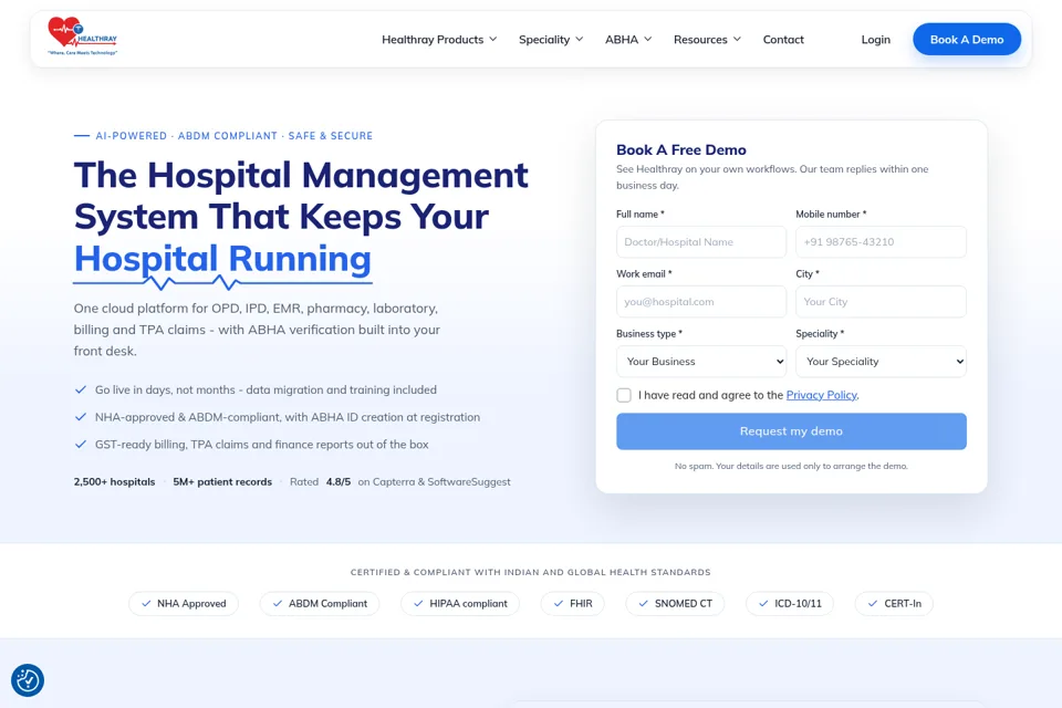 Landing page preview