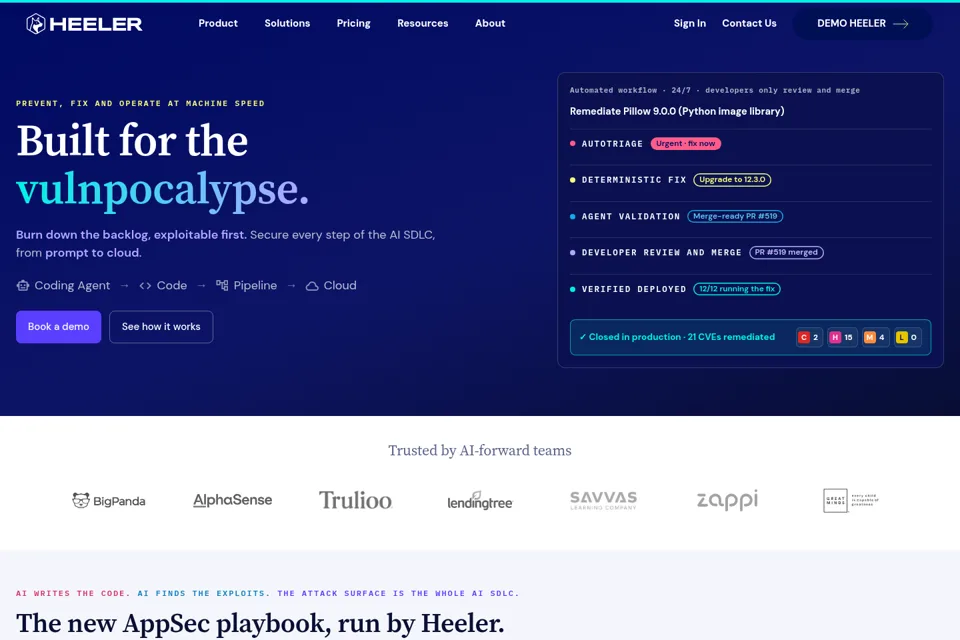 Landing page preview