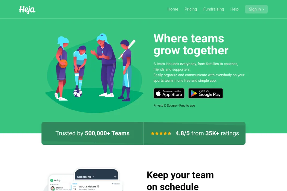 Landing page preview