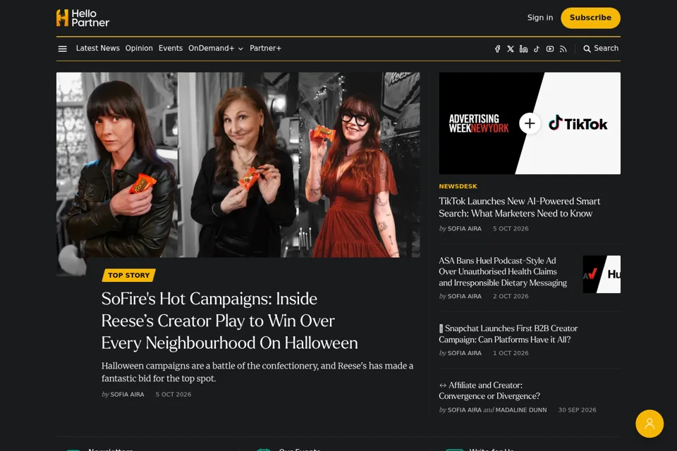 Landing page preview