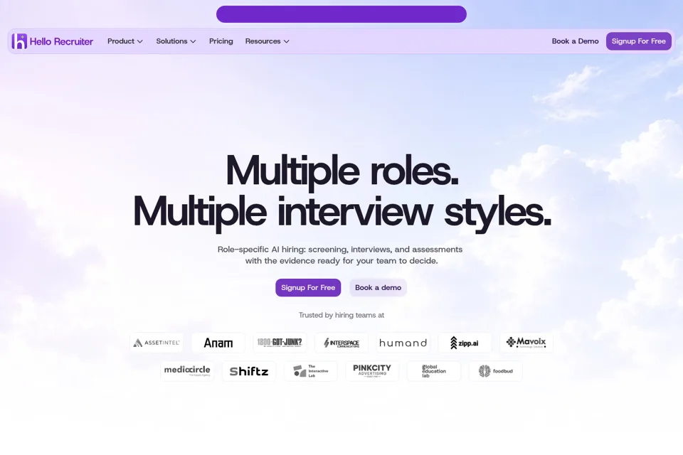 Landing page preview