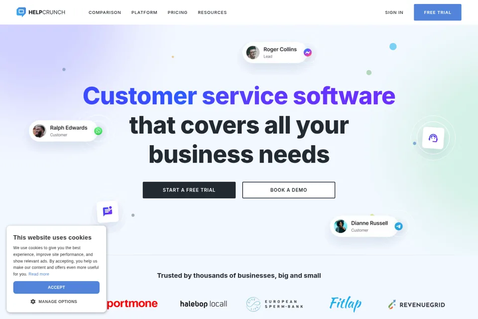 Landing page preview