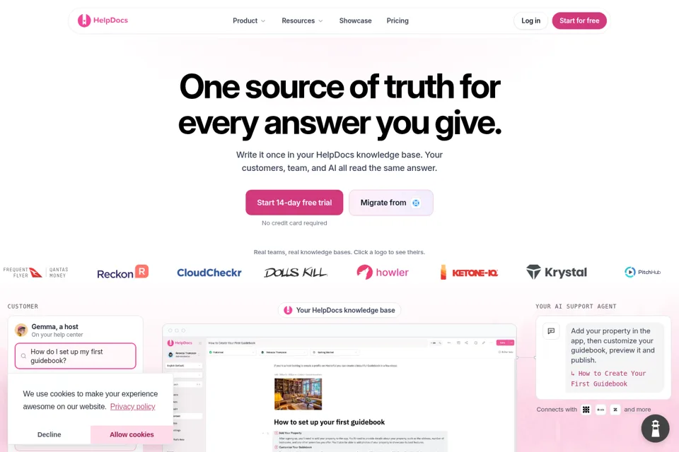 Landing page preview
