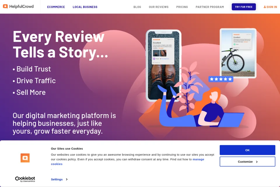 Landing page preview