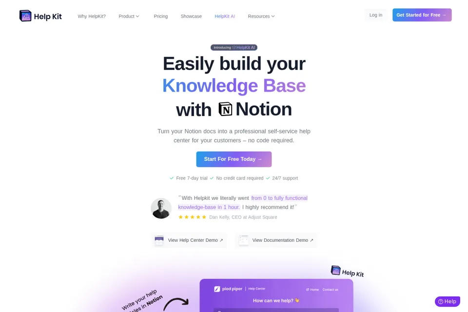 Landing page preview
