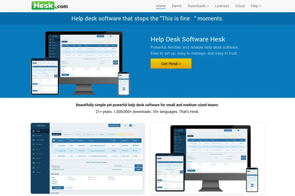 Landing page preview