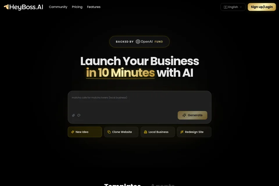 Landing page preview