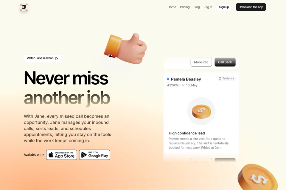Landing page preview