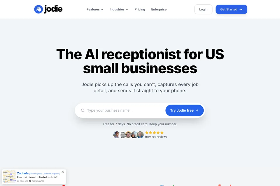 Landing page preview
