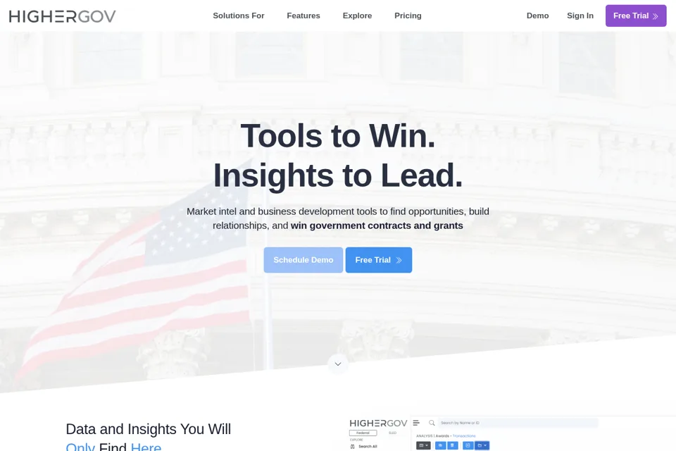 Landing page preview