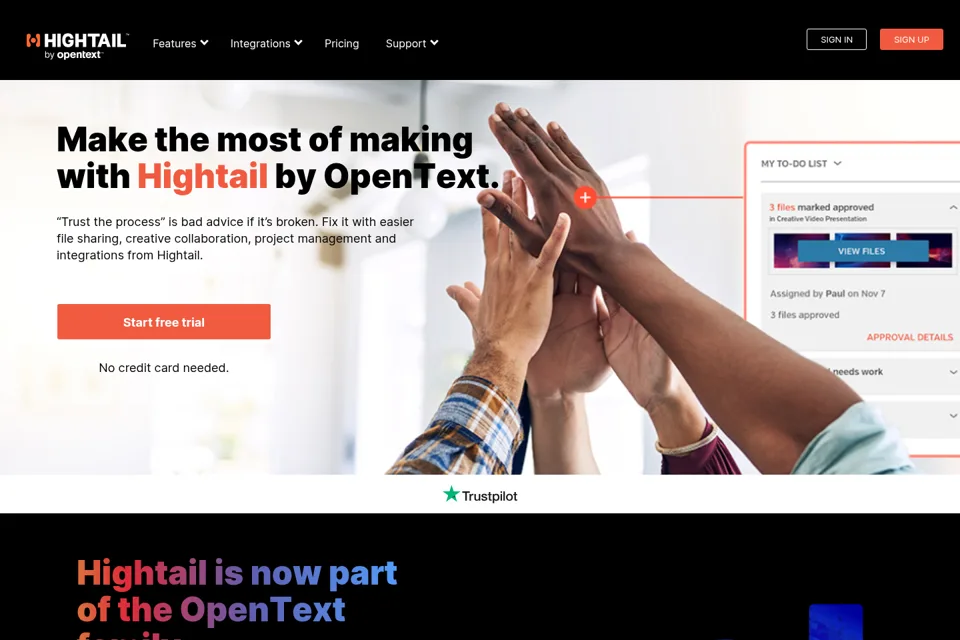 Landing page preview