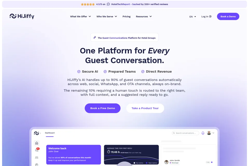 Landing page preview