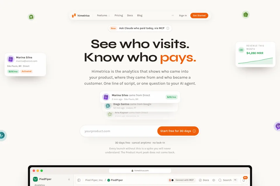 Landing page preview