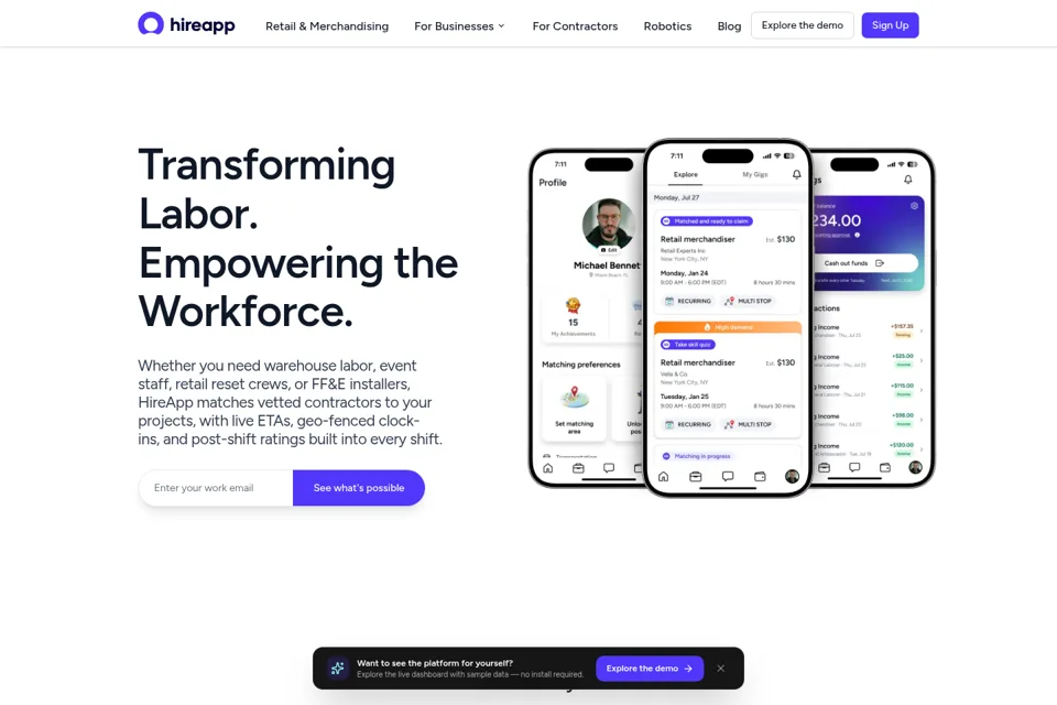 Landing page preview