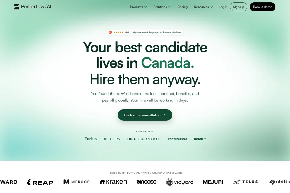 Landing page preview