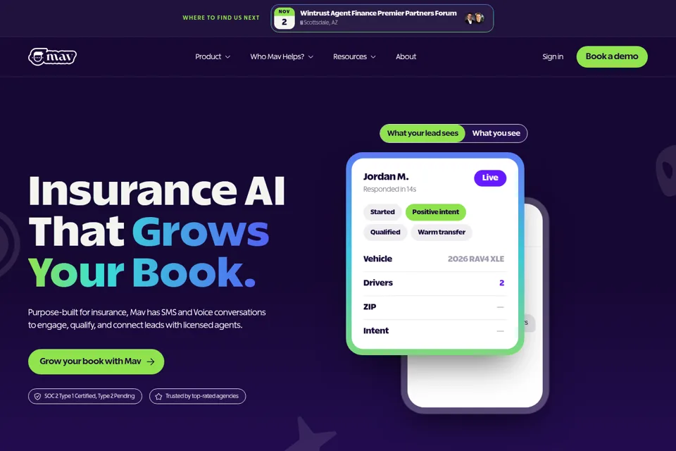 Landing page preview