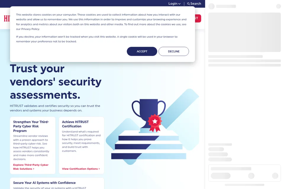 Landing page preview